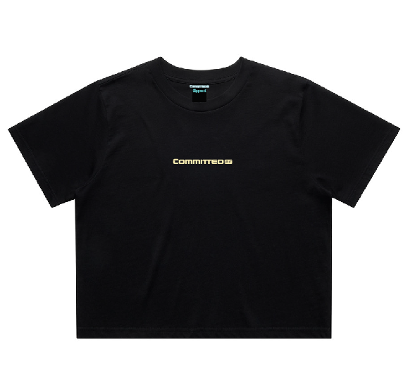 CROP TEES - CAF banner print