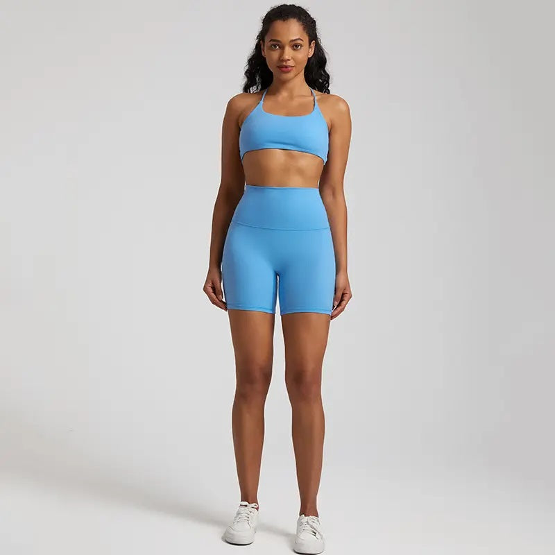 Womens - Criss Cross open back short sets