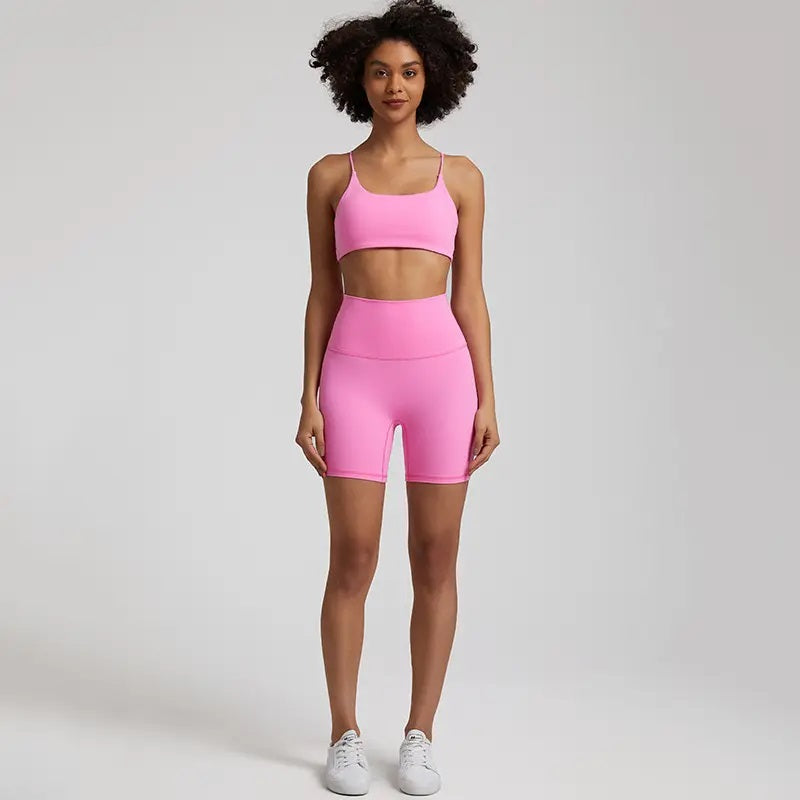 Womens - Criss Cross open back short sets