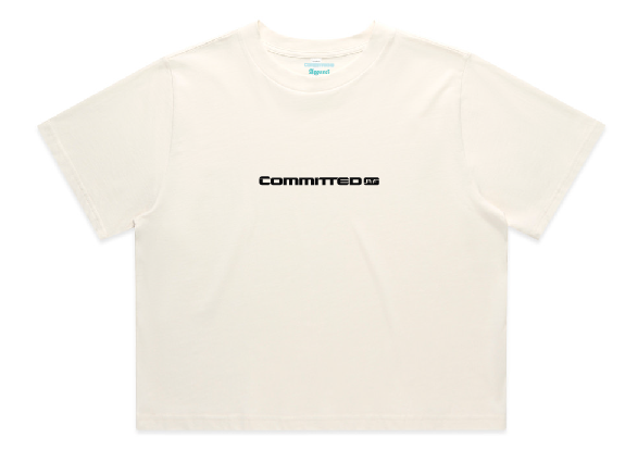 CROP TEES - CAF banner print