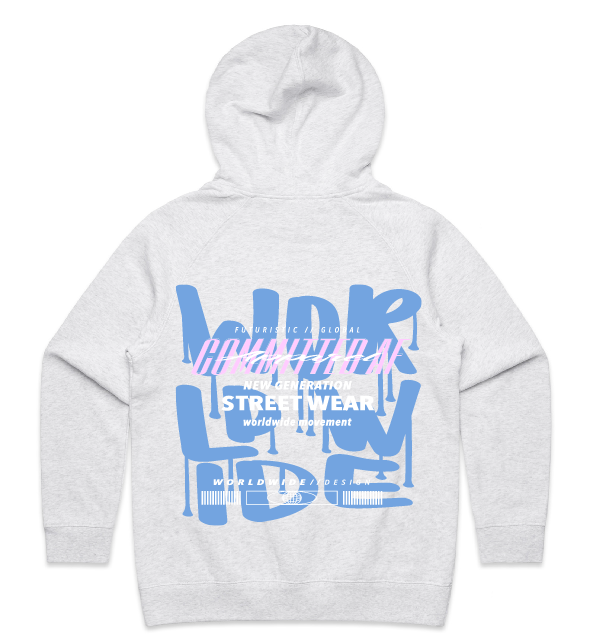 WOMENS - WORLDWIDE PAINT DESIGN - Baby Blue Print