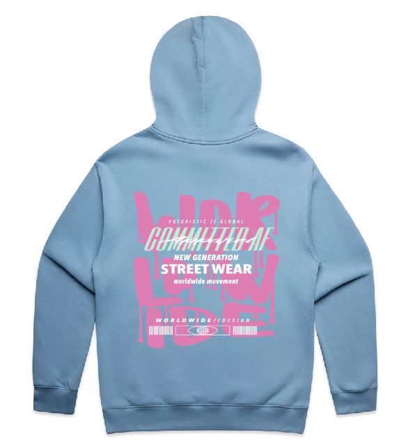 WOMENS - WORLDWIDE PAINT DESIGN - Baby Blue Print