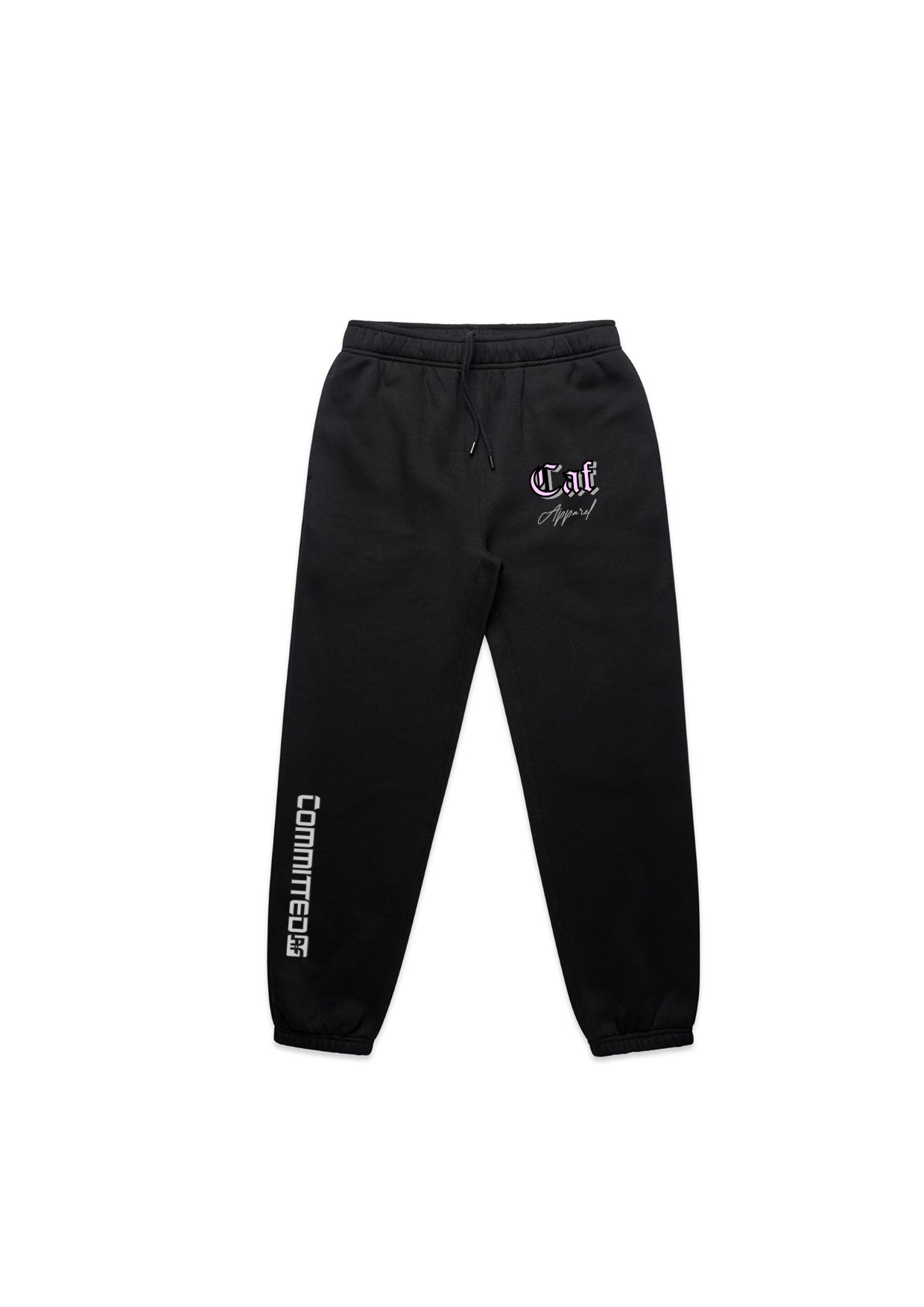 Womens- Track pants - HEART AND WIRE ROSE - BLACK