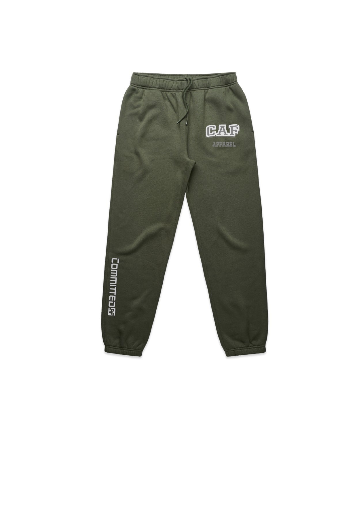 Mens - Track pants - BLACK with Tan Print