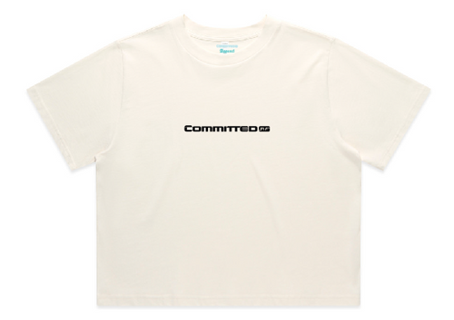 CROP TEES - CAF banner print