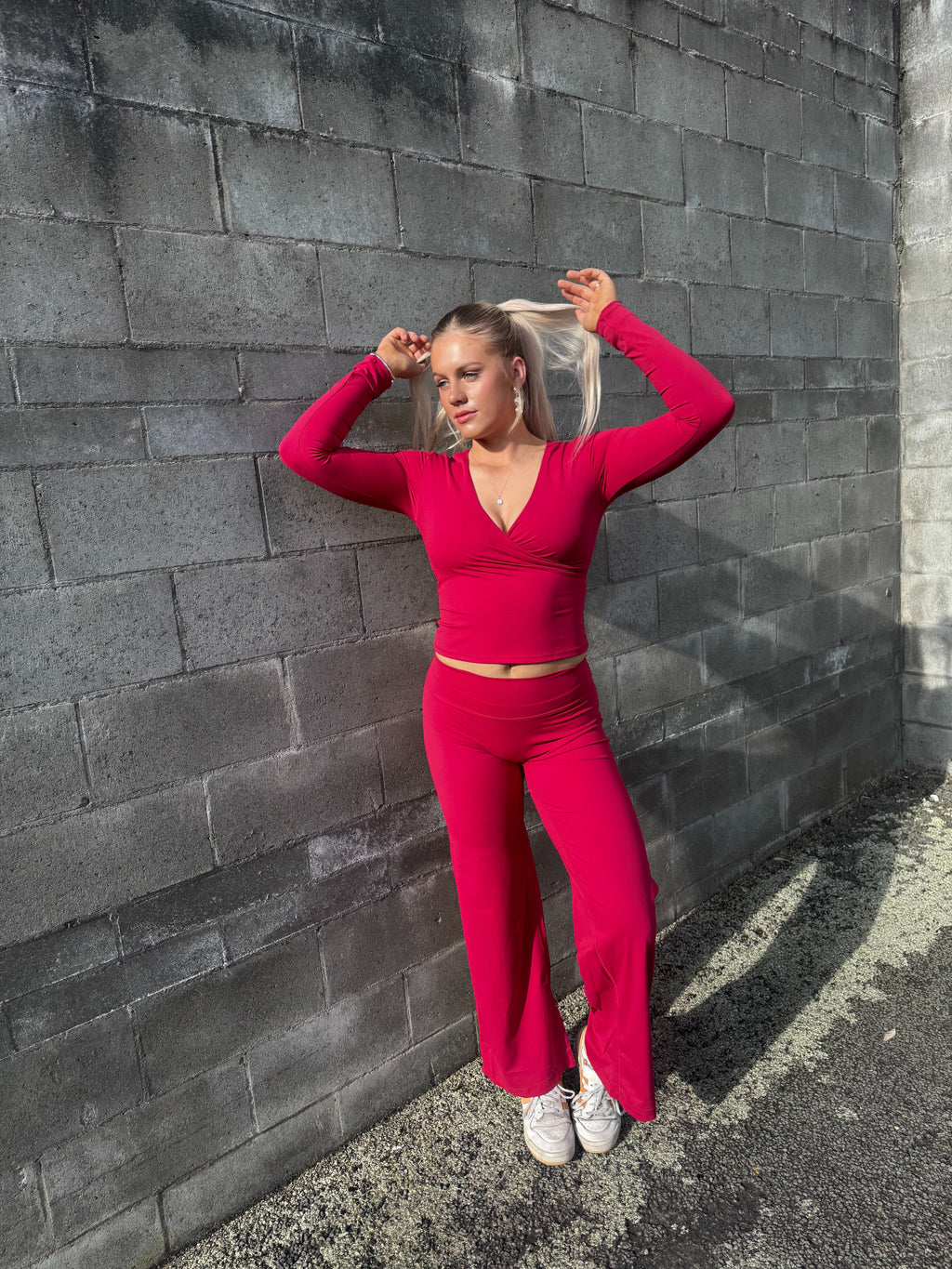 The Signature Low Rise Straight Leg Pants