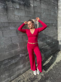 The Signature Low Rise Straight Leg Pants