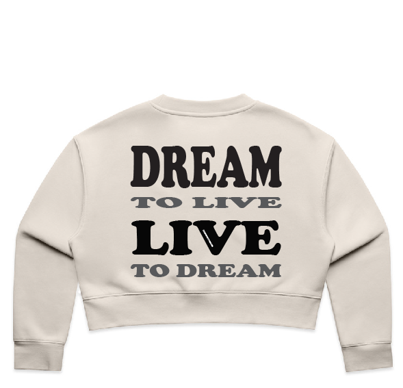 DREAM TO LIVE - crop crews BLACK - Blue