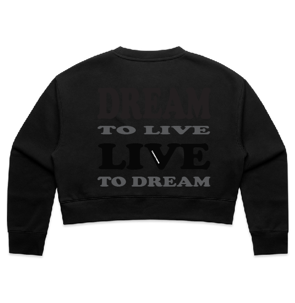 DREAM TO LIVE - crop crews BLACK - Blue