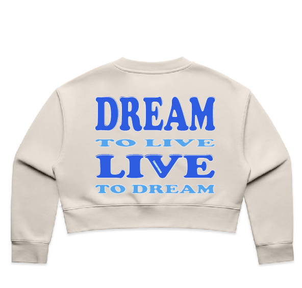 DREAM TO LIVE - crop crews BLACK - Blue