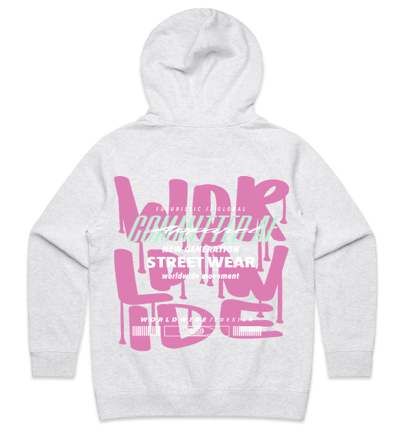 WOMENS - WORLDWIDE PAINT DESIGN - PINK Print