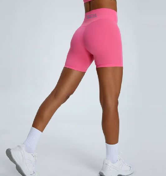 WOMENS- 3 inch seamless shorts ROSE PINK