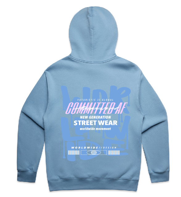 WOMENS - WORLDWIDE PAINT DESIGN - Baby Blue Print