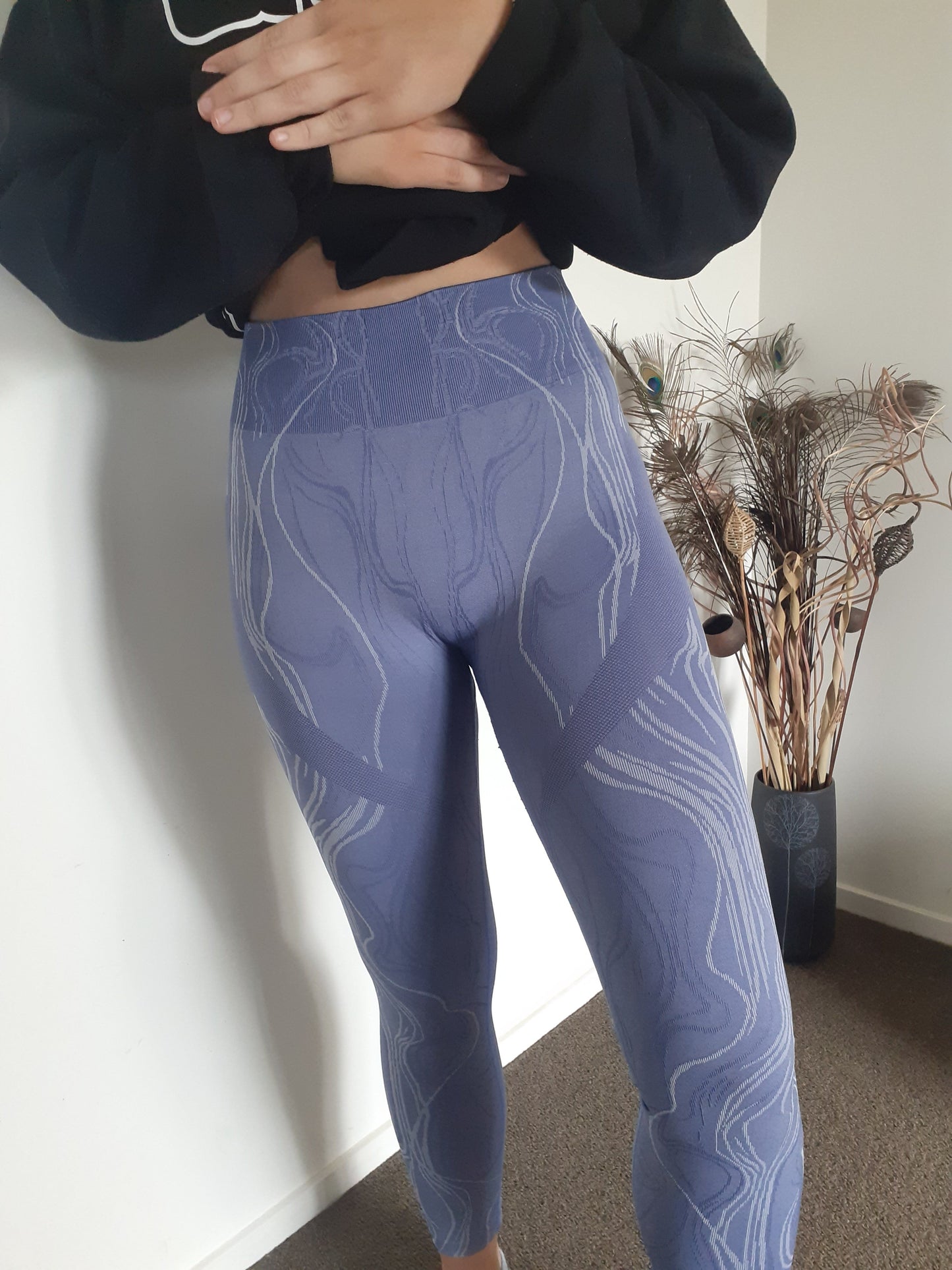 WOMENS- Printed Textured Design Leggings