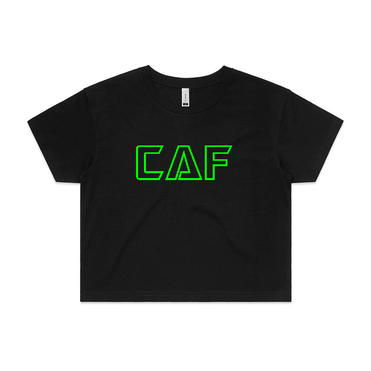 Womens Crop Tee | NEON GREEN CAF