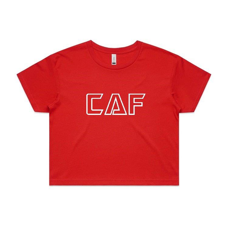 Womens Crop Tee | WHITE CAF