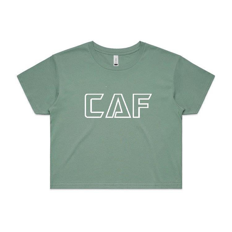 Womens Crop Tee | WHITE CAF