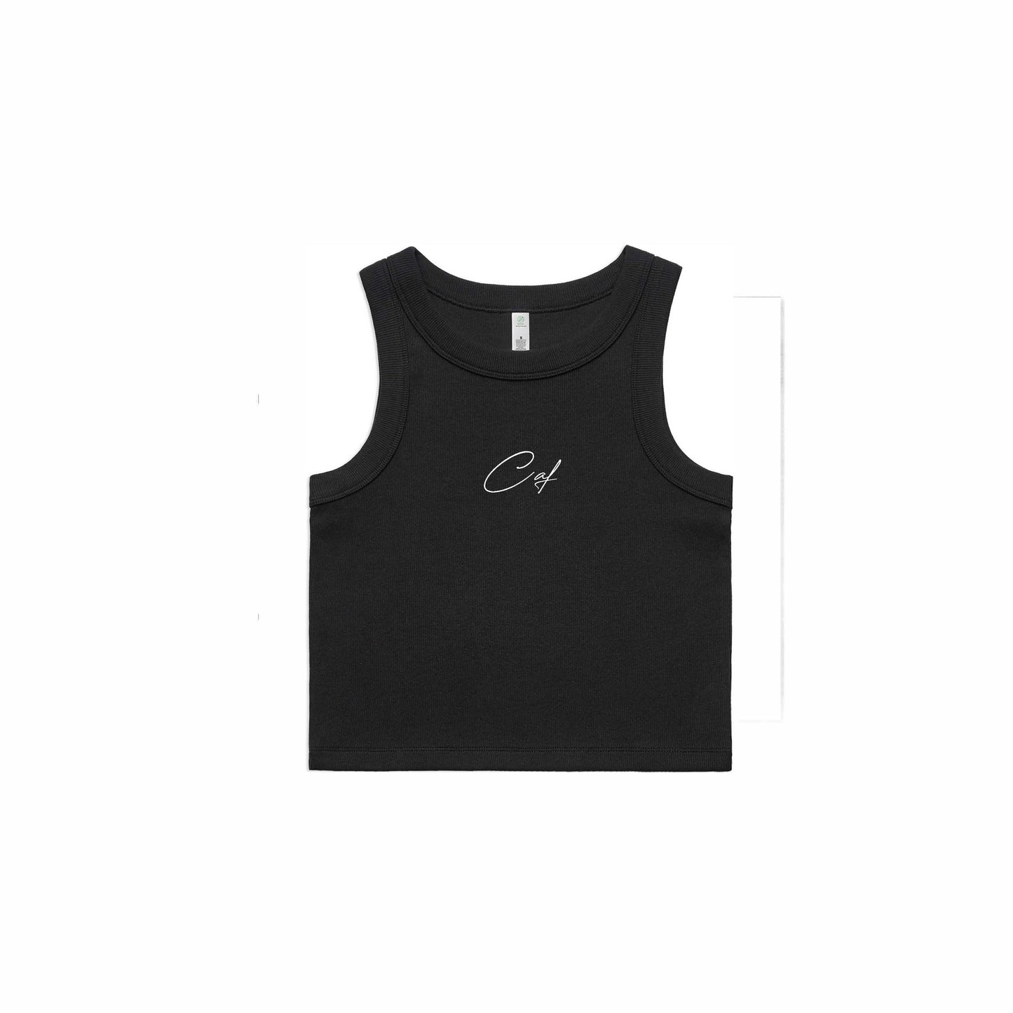 WOMENS- Ribbed crop singlet