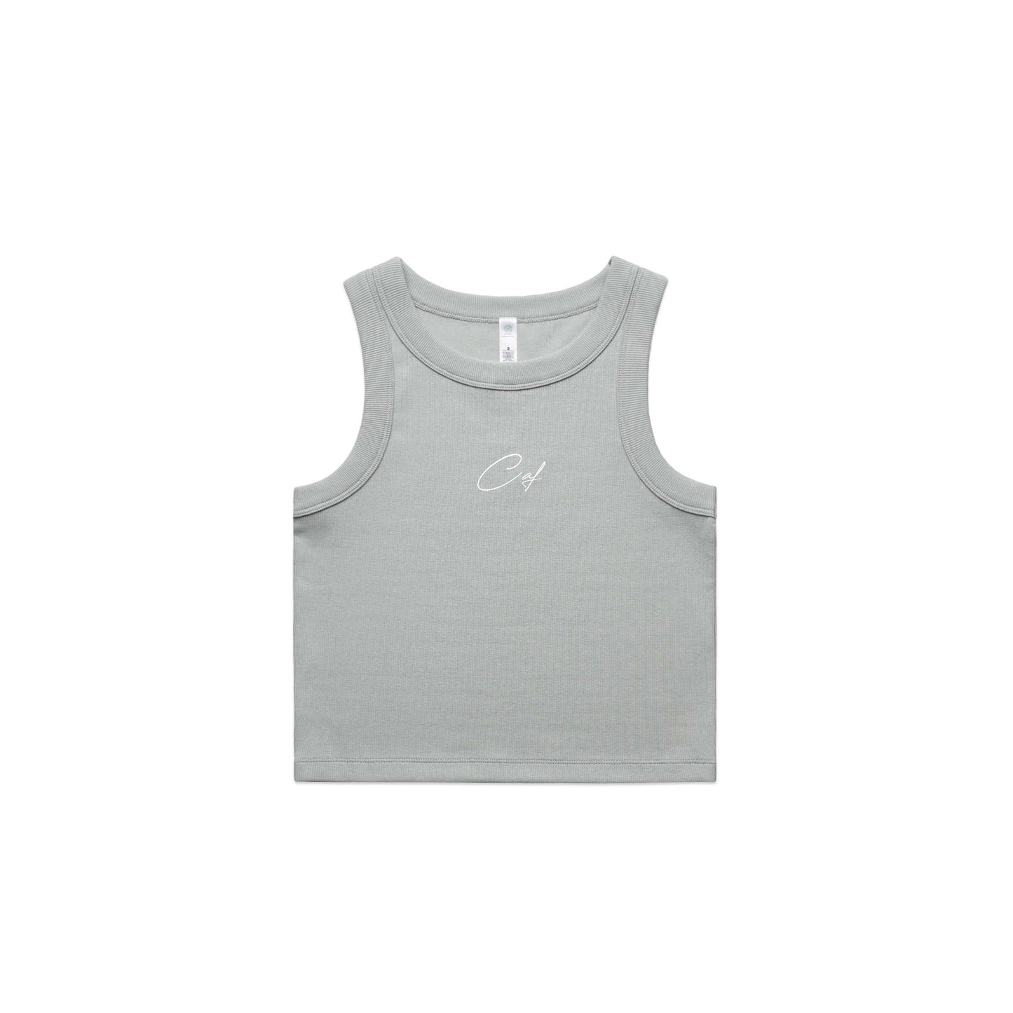 WOMENS- Ribbed crop singlet