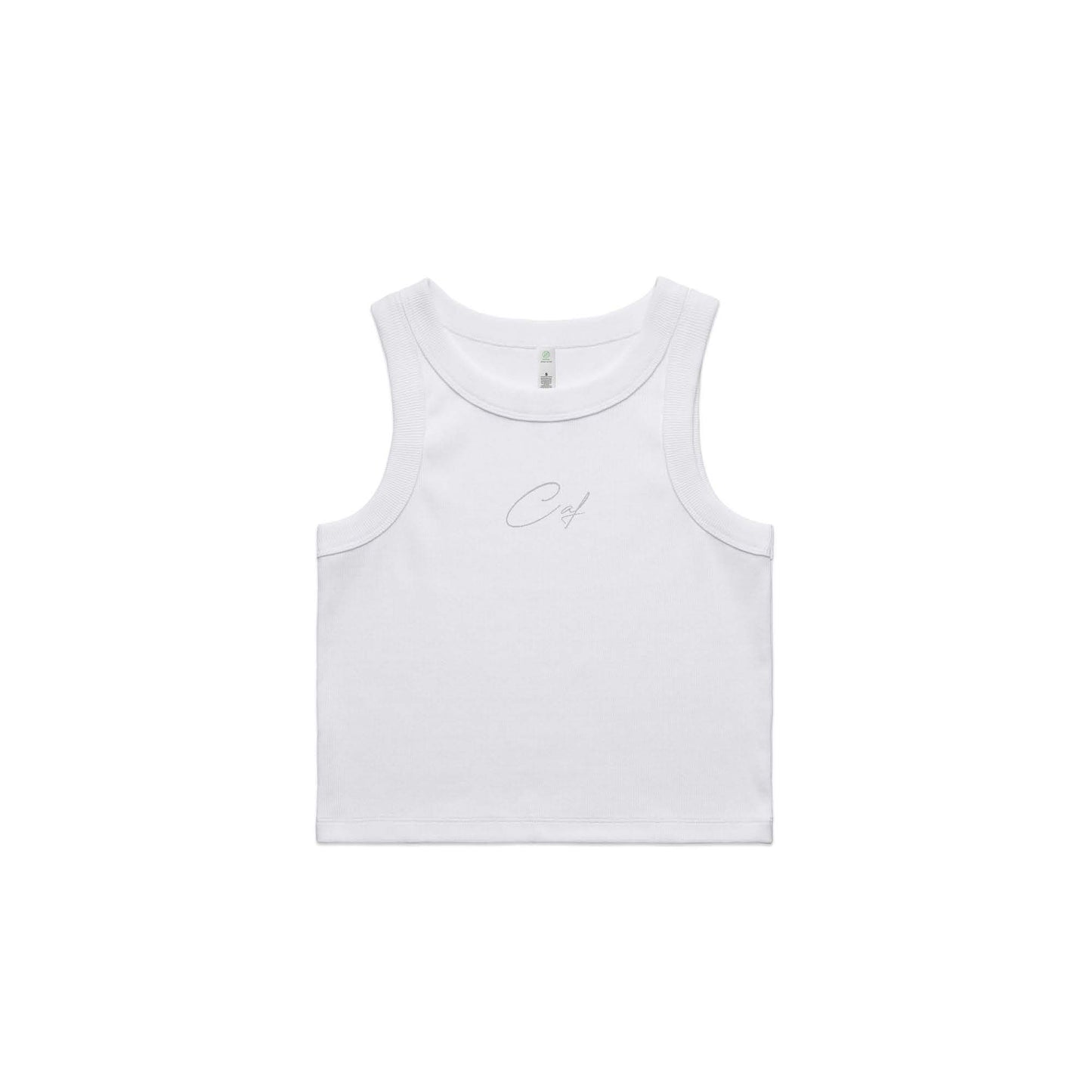 WOMENS- Ribbed crop singlet